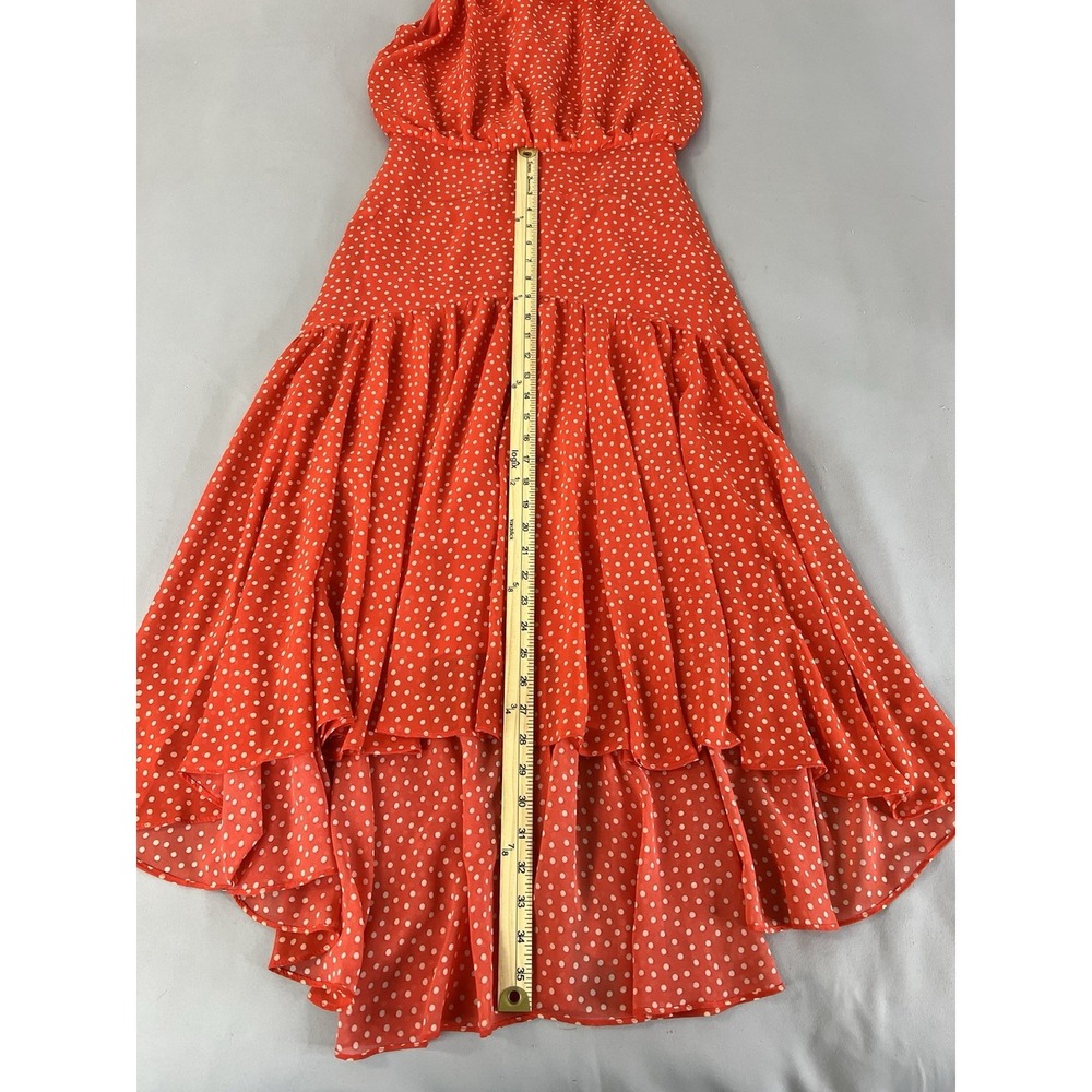 Taylor Women's Sleeveless Halter Neck Smocked Fit and Flare‎ Midi Dress Size 4 - Picture 11 of 15